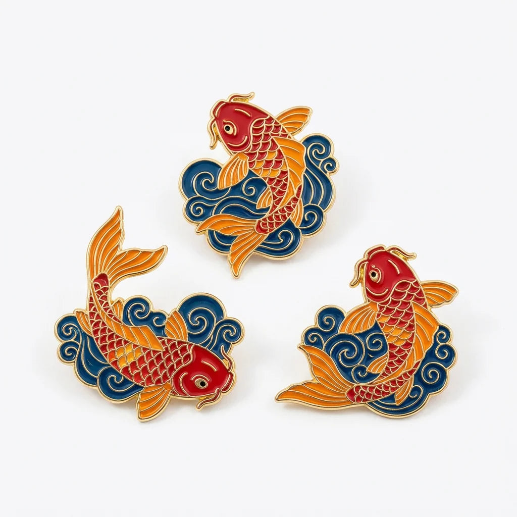 Koi Fish Enamel Pin Set - OROOT